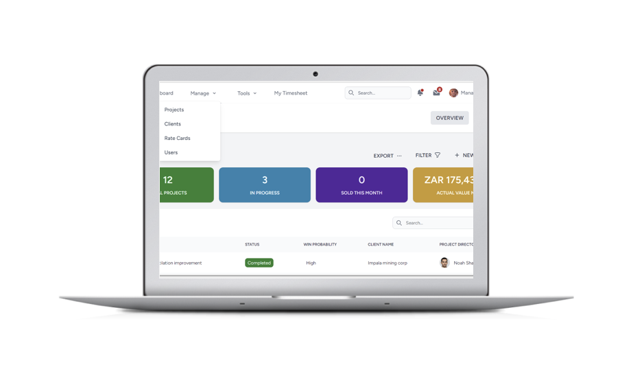 Staff utilization software for consultants